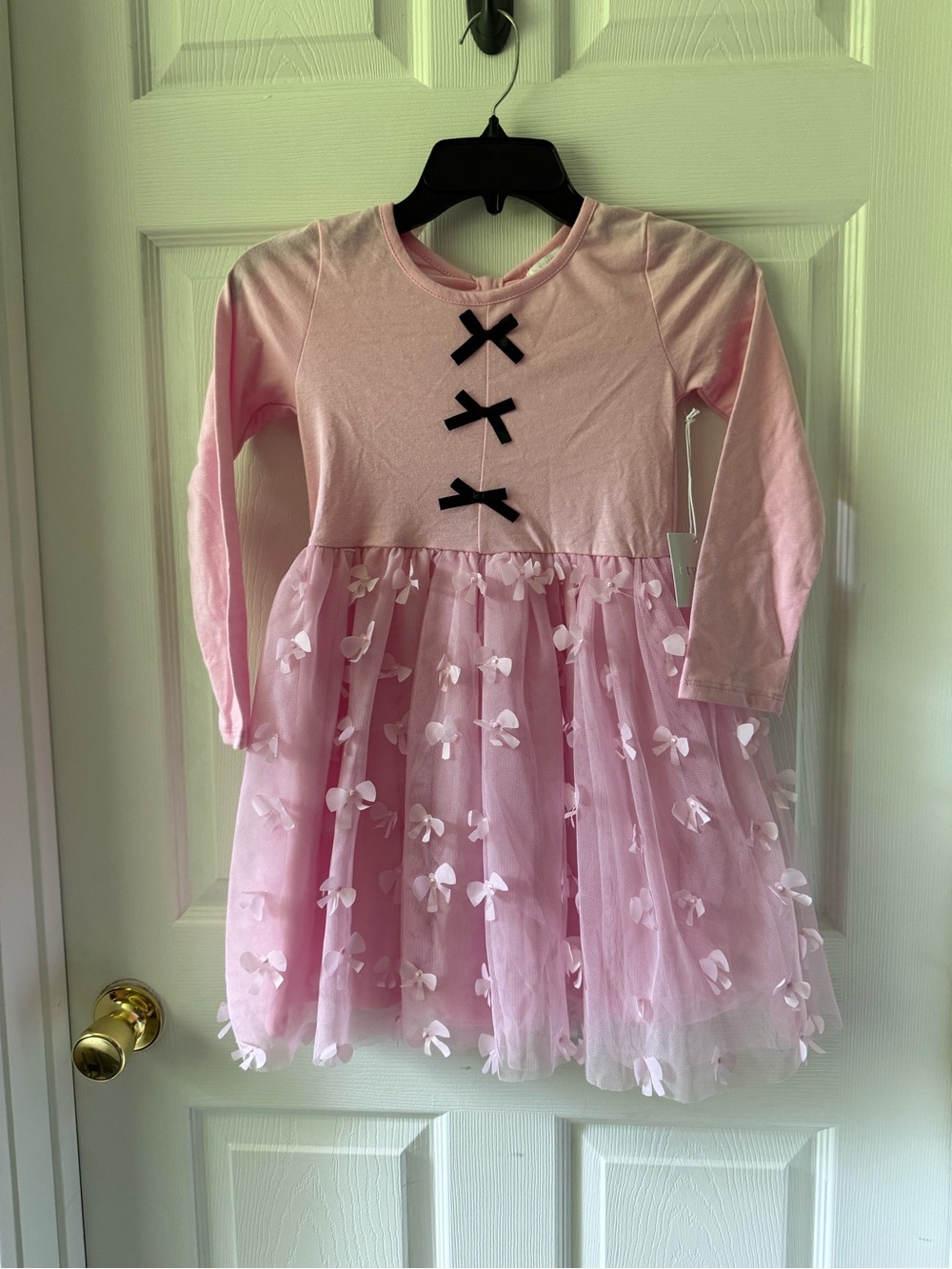 btween Pale Pink Girls Top with Crew Neck